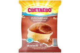 Мороженое СВЕТАЕВО пломбир шоколадный 12%